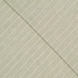Pinstripe Sage – Viskose-Leinen Streifenstoff