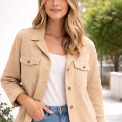 Alternative view of Stretch-Canvas „Croissant“ – weicher Baumwollstoff mit edlem Peach-Touch