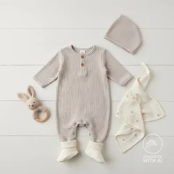 Doubleface Musselin Ecru / Beige – weicher Baumwoll-Musselin, doppelseitig