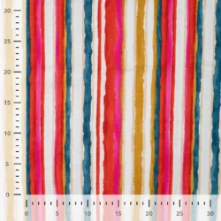 Viskose Nylon Air Flow „Stripes Carol“ – leichter Sommerstoff mit Streifen